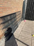 Dubbelstaaf hekwerk incl 4 palen en bevestiging materiaal, Ophalen, Dubbelstaafmat hekwerk, Zo goed als nieuw, IJzer