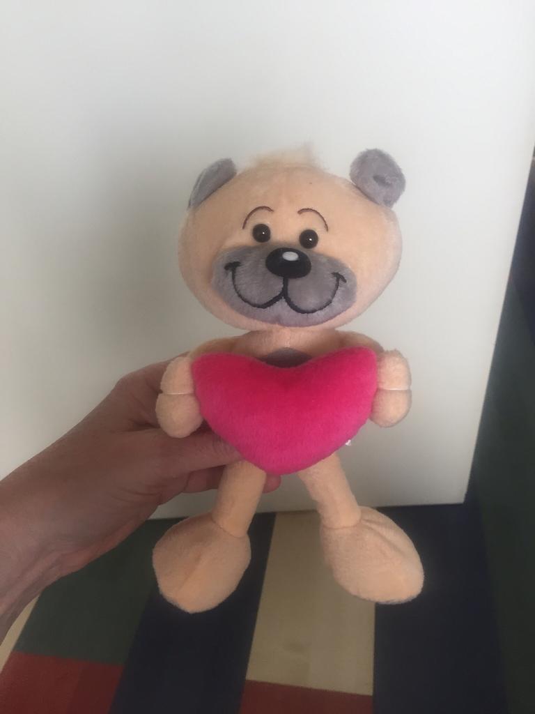 Pimboli knuffel met hartje ( in zeer goede staat), Ophalen, Pimboli, Zo goed als nieuw, Knuffel