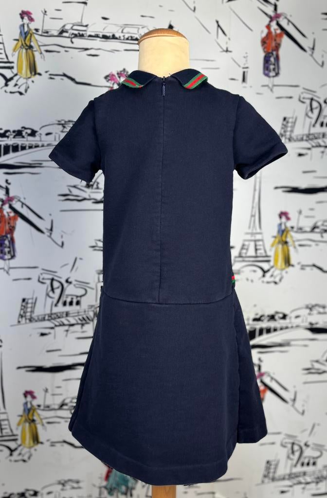 Gucci GG interlocking katoen jersey jurkje maat 8 (450 euro), Kinderen en Baby's, Gebruikt, Gucci EU, Customercare@gucci.com, Jurk of Rok