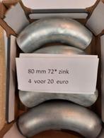 zinken dakgoot bochten 80mm 72* zink bij vadouden voor €5, Ophalen of Verzenden, Nieuw, Overige metalen