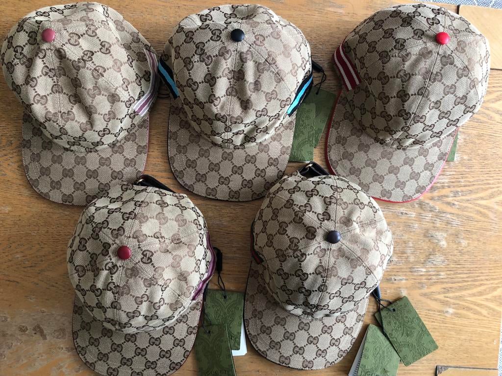 Gucci GG Canvas Baseballpet met Webdetail, Kleding | Dames, Hoeden en Petten, Nieuw, Pet, One size fits all, Ophalen of Verzenden