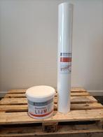 renovlies Glad 150grams 50m2 met Lijm, Ophalen, 25 tot 50 m², Wit, Glad