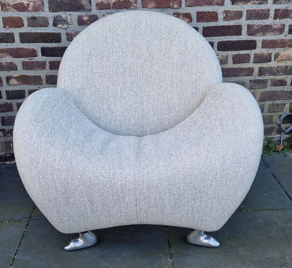 Leolux Papageno fauteuil €550, Ophalen, 75 tot 100 cm, Leer, 50 tot 75 cm