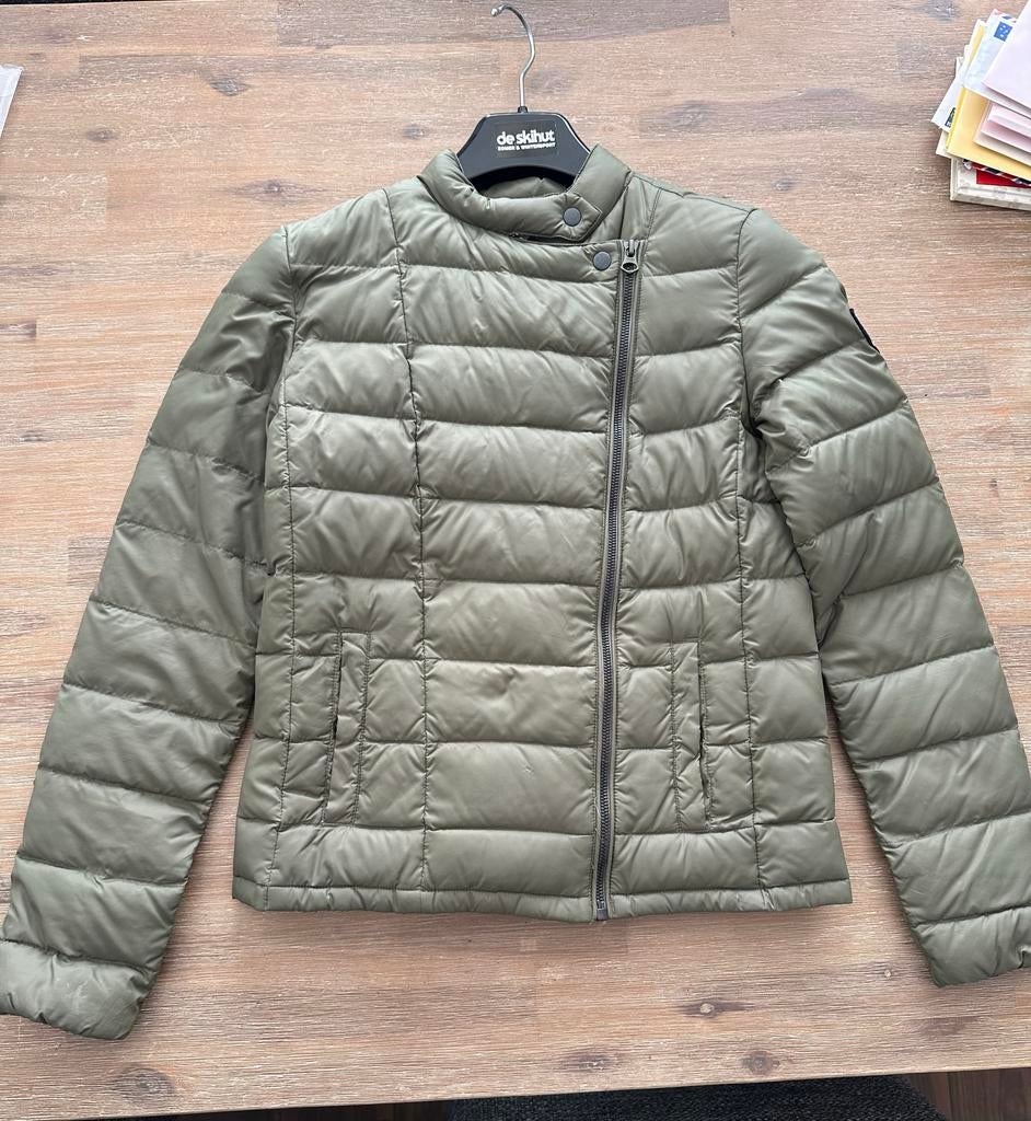 Tommy Hilfiger donzen tussen jas maat XS, Ophalen of Verzenden, Zo goed als nieuw, Maat 34 (XS) of kleiner, Groen