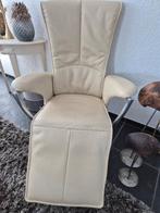 Lederen relax fauteuil, Ophalen, Gebruikt, 50 tot 75 cm, Leer