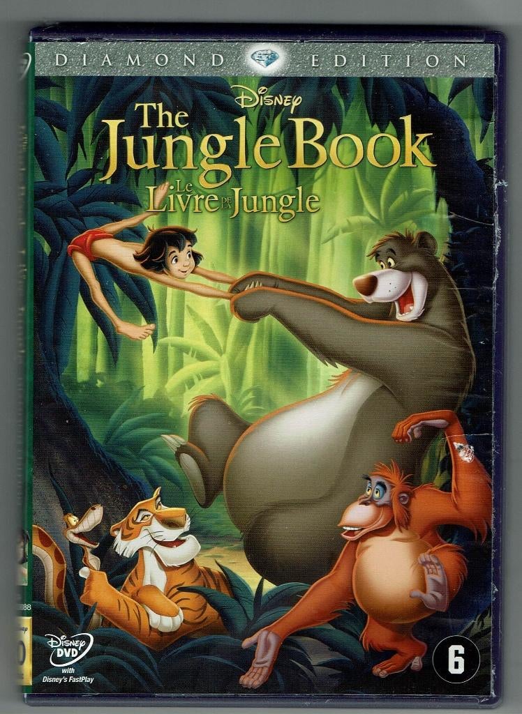 DVD en CD Jungle Boek  Disney, Vanaf 6 jaar, Ophalen of Verzenden, Gebruikt, Avontuur