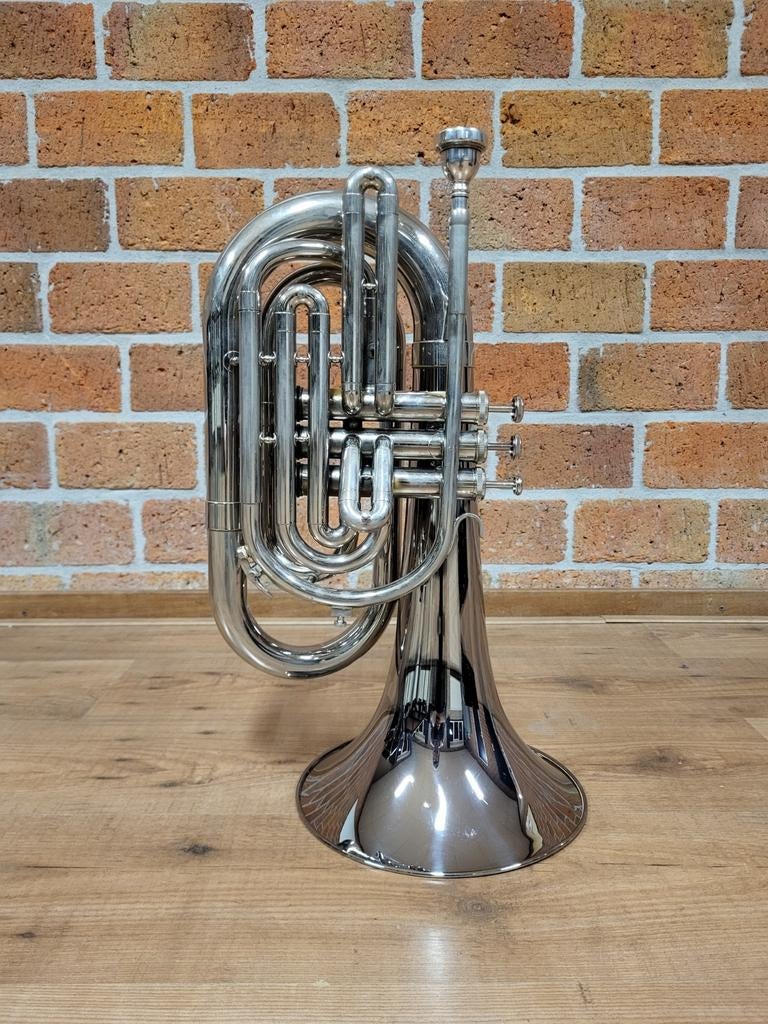 Bariton Bb Blessing Zilver - 7, Muziek en Instrumenten, Blaasinstrumenten | Overige, Gebruikt, Koperblazer, Met koffer of draagtas