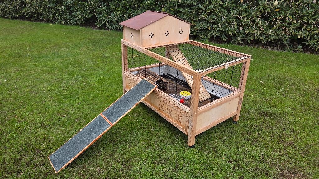 konijnenkooi voor binnen, Dieren en Toebehoren, Ophalen, Kooi, Gebruikt, Konijn