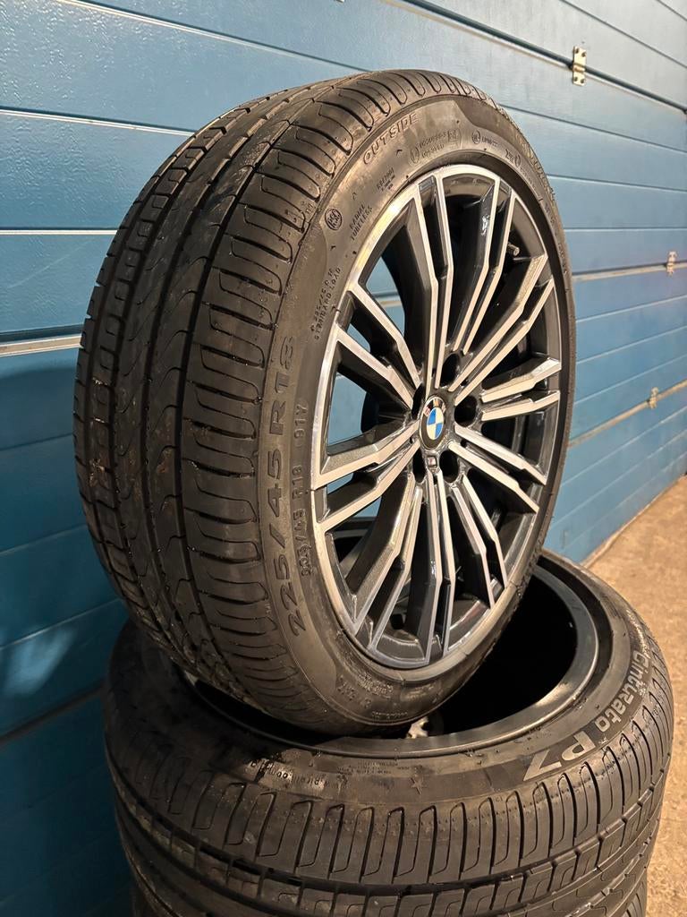 Originele BMW 3 / 4 Serie Styling 790M - 18 inch met Zomer, Ophalen, 18 inch, Gebruikt, Banden en Velgen