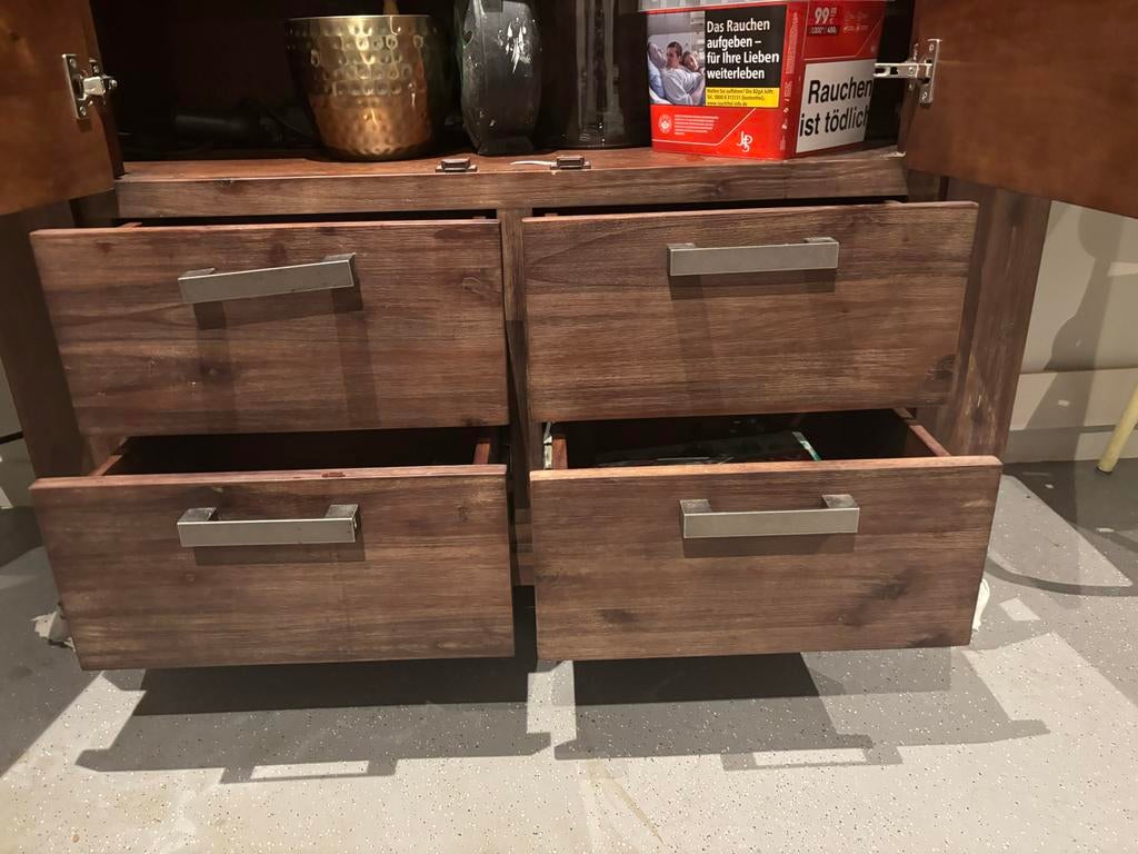 Nette houten kast met lades en deuren, Ophalen of Verzenden, Gebruikt