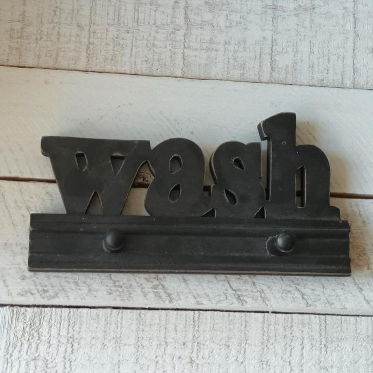 Vintage 'Wash' kapstokje van Appletree, Huis en Inrichting, Woonaccessoires | Kapstokken, Zo goed als nieuw, Wandkapstok, Minder dan 100 cm