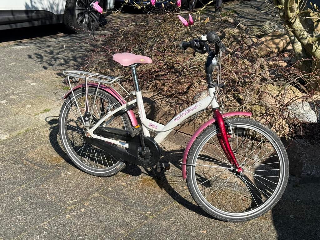 Meisjesfiets 22 inch Batavus Koala, Fietsen en Brommers, Fietsen | Meisjes, Ophalen, Gebruikt, 22 inch, Handrem