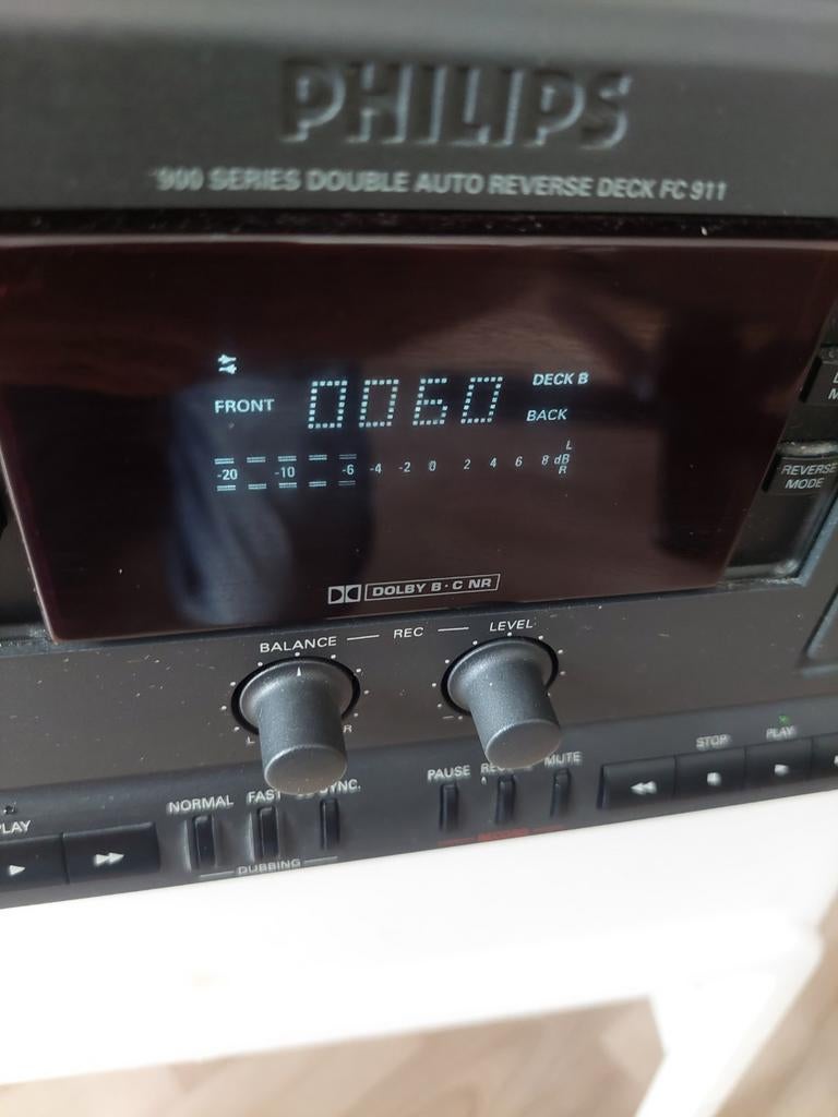 Philips Cassettedeck, Audio, Tv en Foto, Ophalen of Verzenden, Zo goed als nieuw, Overige merken
