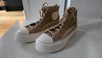 Hoge suede converse plateau gympen maat 38, Beige, Nieuw, Ophalen of Verzenden, Sneakers of Gympen