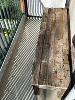 Industrieel robuuste tuinbank, Ophalen, Gebruikt, Hout