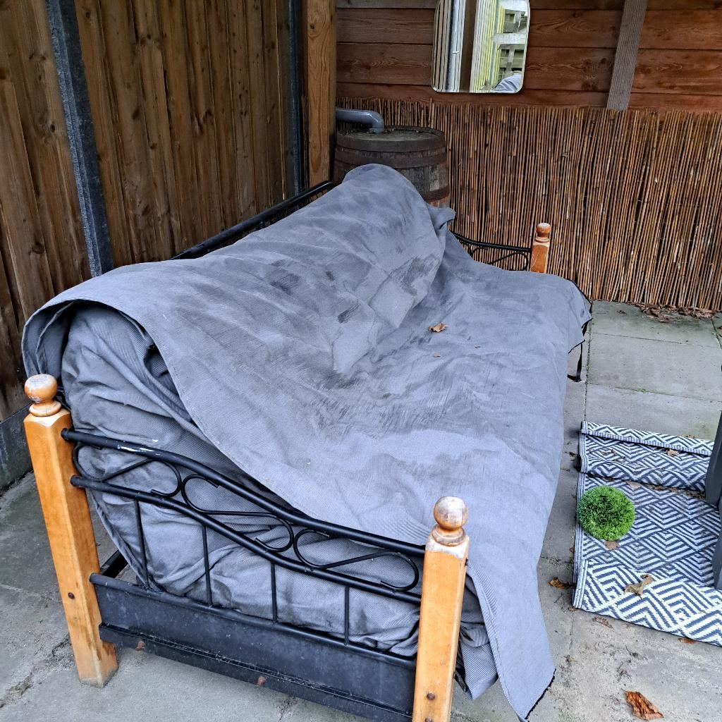 Tuinbank, Ophalen, Gebruikt, Hout