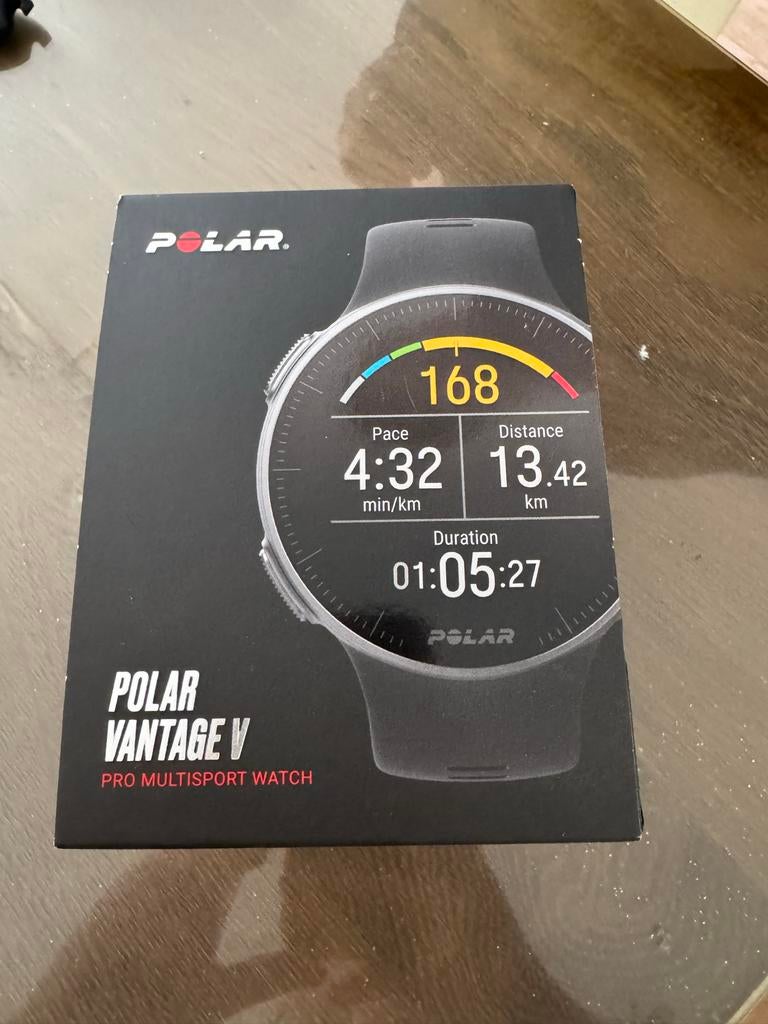 Polar Vantage V Pro Multisport Horloge, Zwart, Ophalen of Verzenden, Waterdicht, Android