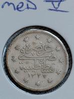 Ottomaanse Rijk 2 Kurus AH1327/AD1910 Mehmed V  - Zilver, Verzenden, Midden-Oosten, Losse munt, Zilver