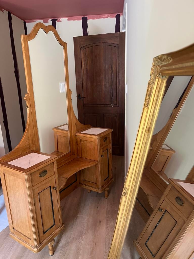 Kaptafel antiek, Huis en Inrichting, Tafels | Kaptafels, Ophalen, Zo goed als nieuw, 50 tot 100 cm, Minder dan 100 cm