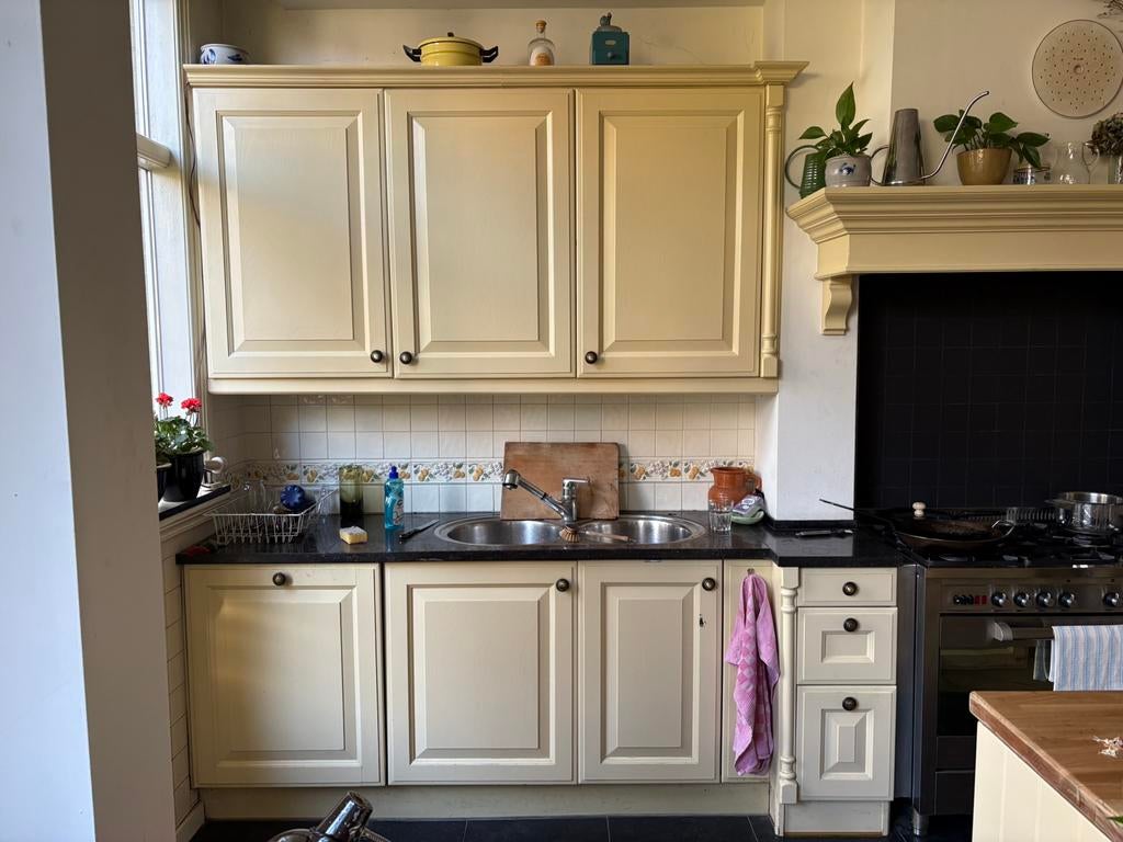 Keuken, Huis en Inrichting, Keuken | Complete keukens, Gebruikt, Overige typen, Geel, Hout, Ophalen