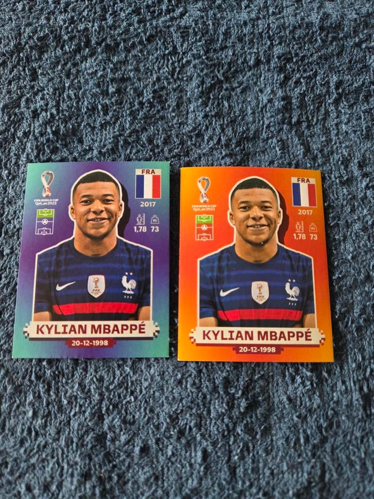 Panini WK 2022 Kylian Mbappé, Verzamelen, Sportartikelen en Voetbal, Ophalen of Verzenden, Zo goed als nieuw, Buitenlandse clubs