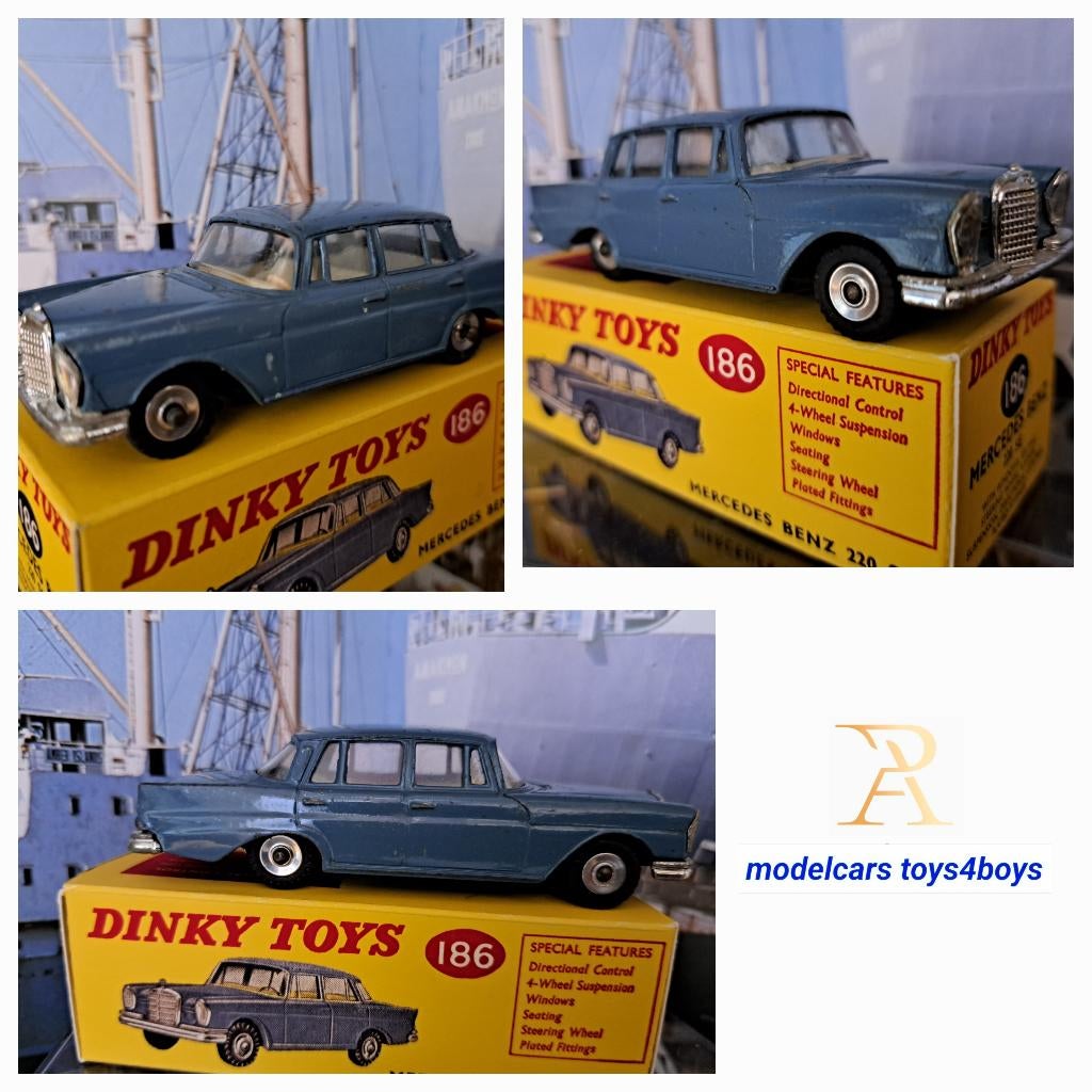 Dinky Toys no 186 Mercedes Benz 220SE  1/43, Verzenden, Gebruikt, Auto, Dinky Toys