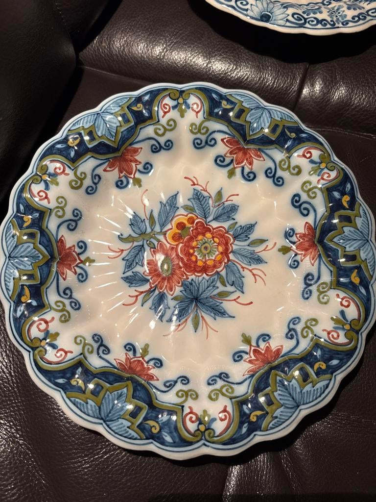 Set van 3 Makkum stijl handbeschilderde borden, Ophalen of Verzenden