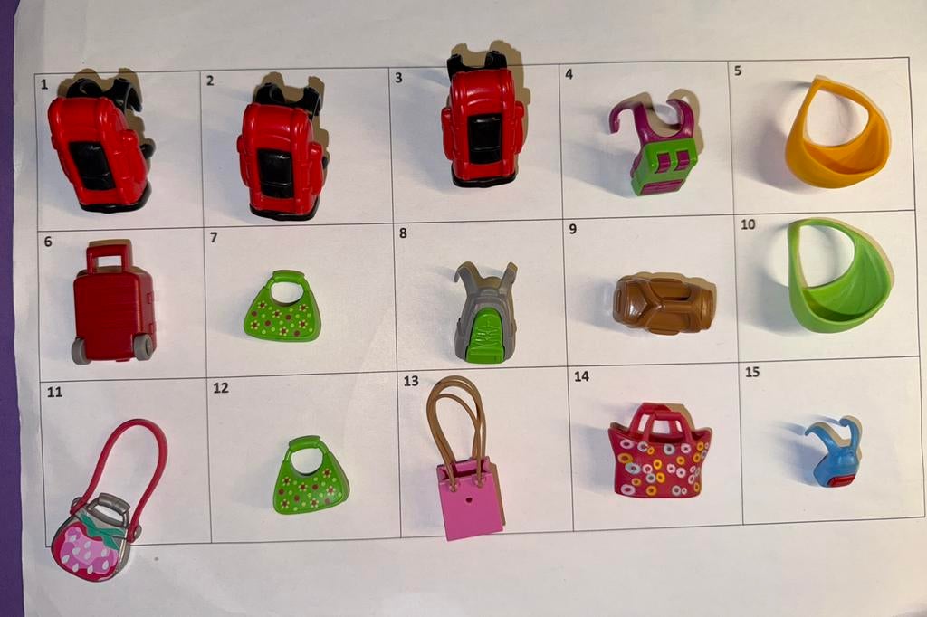 Feb 901: playmobil: onderdelen: tassen rugzakken, Ophalen of Verzenden, Gebruikt, Los playmobil
