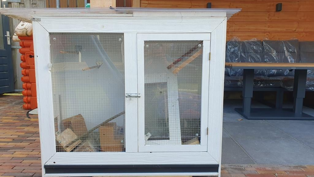 Vogelkooi/nachthok/ kweekkooi, Dieren en Toebehoren, Vogels | Hokken en Kooien, Zo goed als nieuw, Vogelkooi, Hout, Ophalen