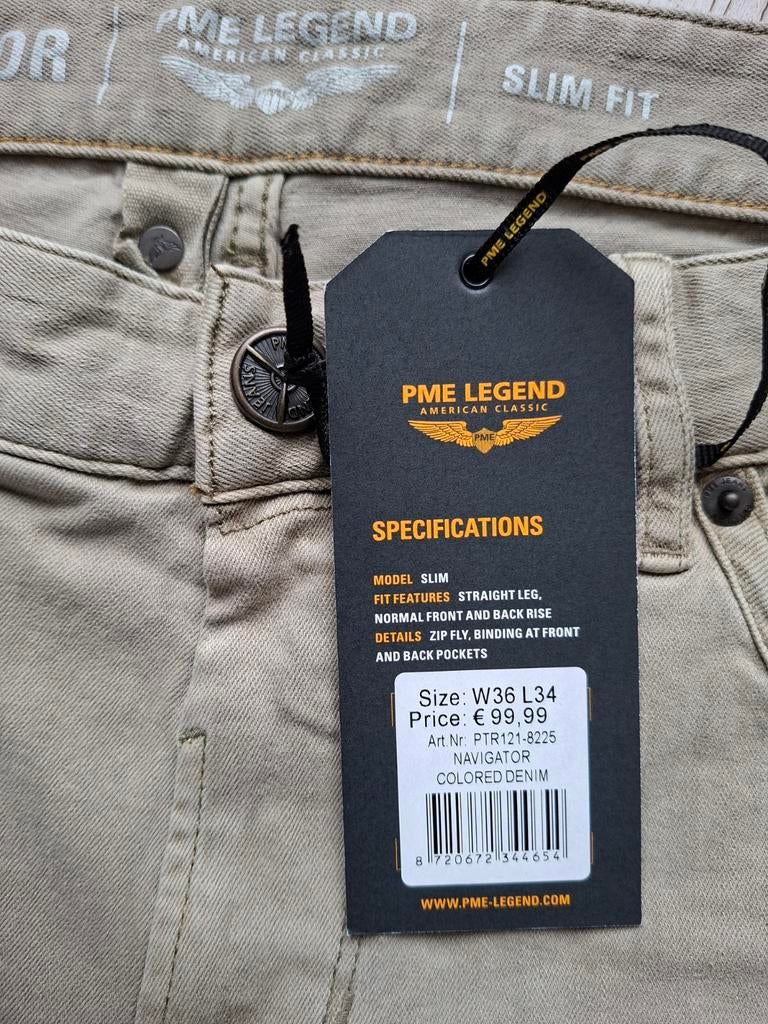 PME LEGEND Navigator slimfit jeans W36 L34, W36 - W38 (confectie 52/54), Overige kleuren, Nieuw, Ophalen of Verzenden