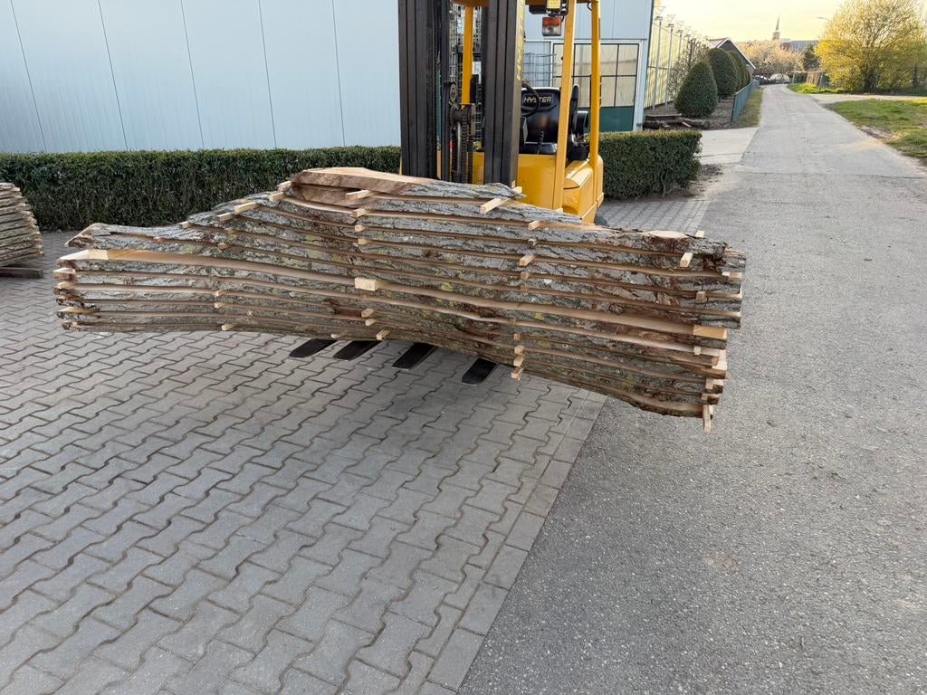 10 x walnoot schaaldelen voor 450 euro, Tuin en Terras, Palen, Balken en Planken, Ophalen, Zo goed als nieuw, 250 cm of meer, Planken