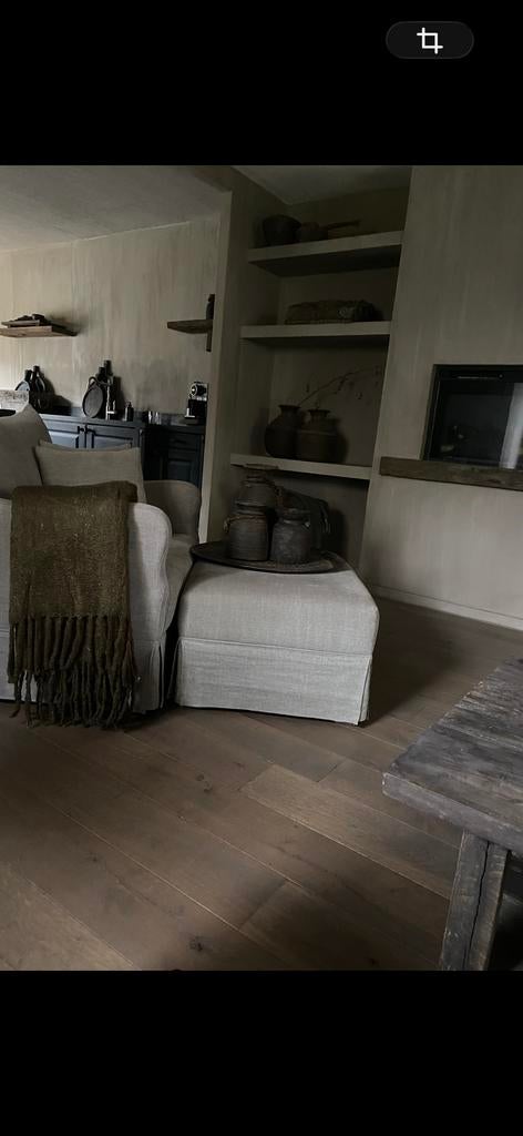 Landelijke hocker in Kiss stone - 80x60 cm, Ophalen, Gebruikt, 75 tot 100 cm, Stof