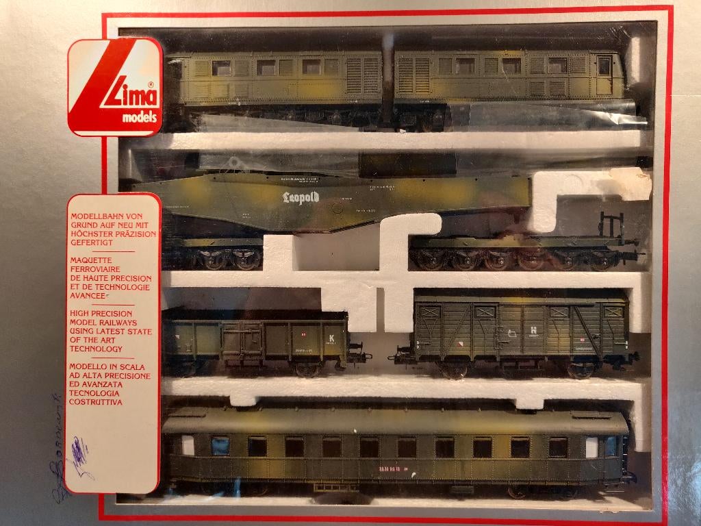 ** UNIEK ** NIEUW ** Lima ‘Legertrein’ **, Treinset, Gelijkstroom, Ophalen of Verzenden, Zo goed als nieuw