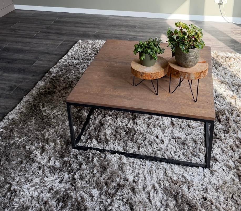 Salontafel 90 x 90, Huis en Inrichting, Tafels | Salontafels, Ophalen, Gebruikt, Vierkant, 50 tot 100 cm