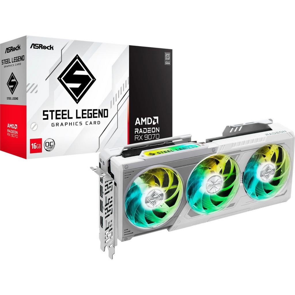 Asrock 9070 Steel legend  maand oud, Ophalen, Zo goed als nieuw, GDDR6, PCI-Express 4
