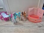 Barbie bad, paarden en koets, Ophalen of Verzenden, Gebruikt, Barbie