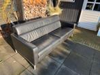Leren bank, Huis en Inrichting, Banken | Bankstellen, Ophalen, Strak, Gebruikt, Driepersoons
