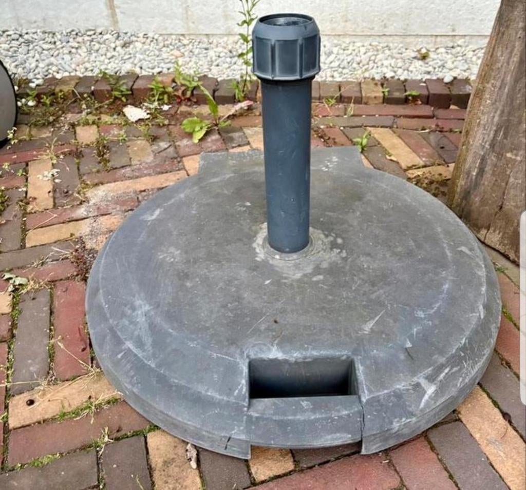 Parasolvoet zwaar betonnen voet 60cm doorsnede, Ophalen, Gebruikt, Minder dan 1 meter, Parasolvoet