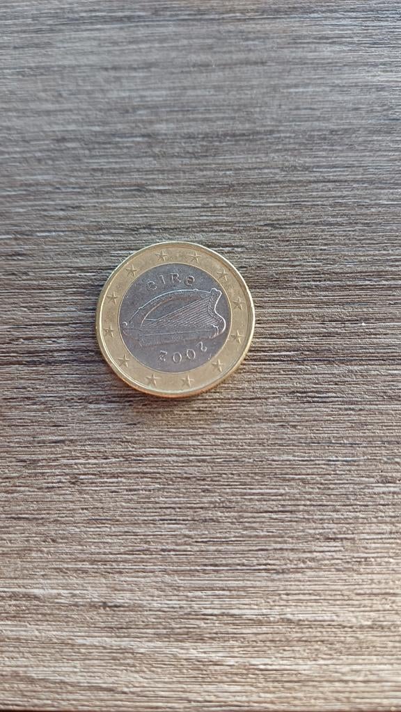 Ierse 1 Euro munt 2002 met Keltische harp, Ophalen of Verzenden, Ierland, 1 euro, Losse munt