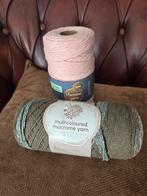 Nieuw Macramé Garen - Multicolour & Roze, Ophalen of Verzenden, Nieuw, Haken, Wol of Garen