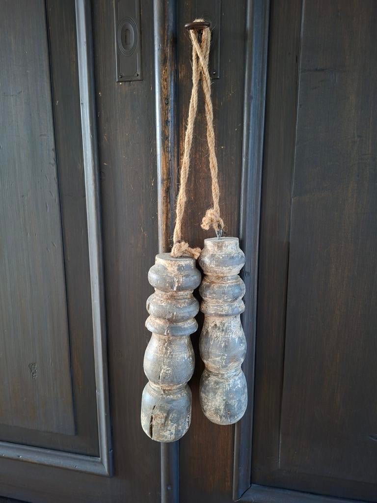 Leuke decoratieve houten klossen, Antiek en Kunst, Ophalen of Verzenden