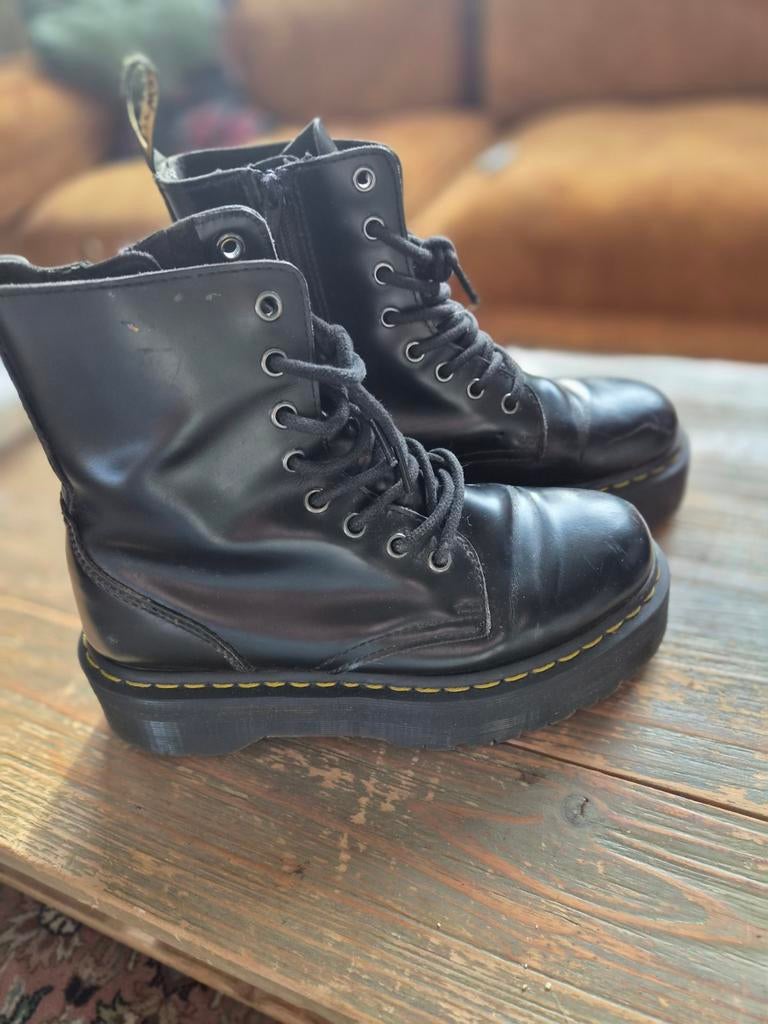 Dr. Martens laarzen maat 38 met dikke zool, Zwart, Lage of Enkellaarzen, Ophalen of Verzenden, Dr. Martens