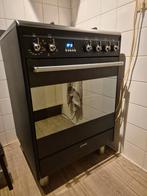 SMEG gasfornuis met oven - Zwart, 4 pitten, Witgoed en Apparatuur, Fornuizen, Ophalen, Gebruikt, Hete lucht, 60 cm of meer