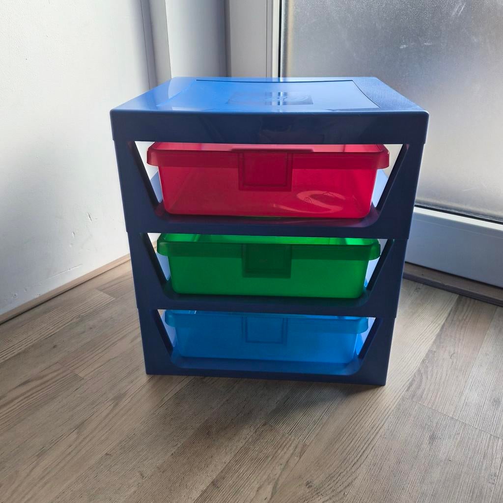 Lego ladeblok met 3 lades en 2 bouwplaten, Kinderen en Baby's, Ophalen