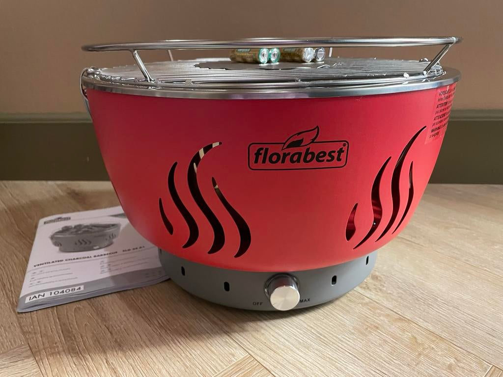 Florabest Tafel Barbecue met Luchtventilatie en Draagtas, Tuin en Terras, Ophalen of Verzenden, Nieuw