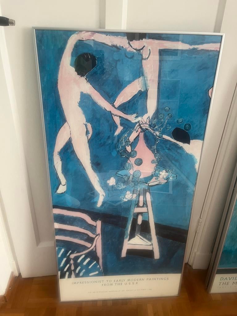 Ingelijste  Matisse kunst museumsposter, Antiek en Kunst, Ophalen