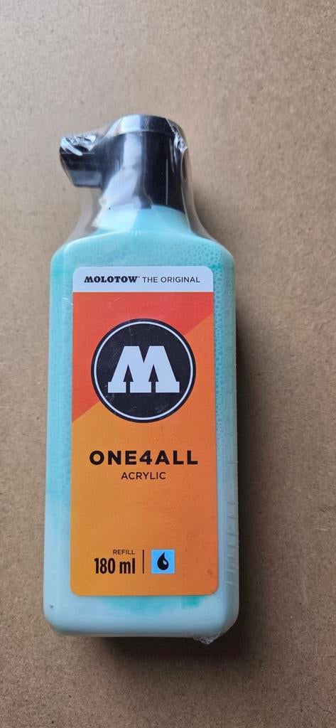 Molotow ONE4ALL Acrylverf Navulling 180 ml - Riviera Hell, Ophalen of Verzenden, Nieuw, Acrylverf