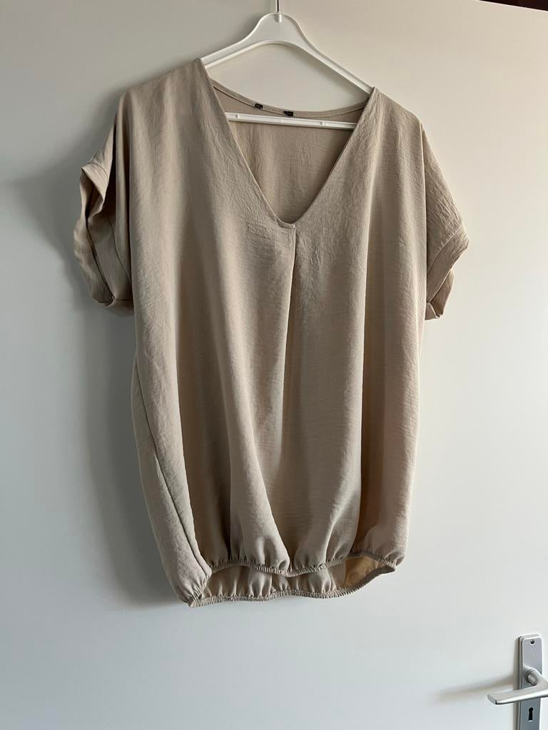 Maudd shirt, Beige, Maat 46/48 (XL) of groter, Ophalen of Verzenden, Korte mouw