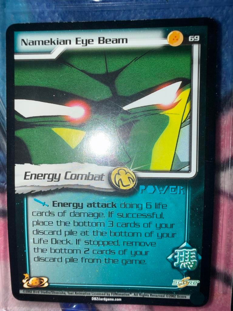 Dragon Ball Z kaart - Namekian Eye Beam, Ophalen of Verzenden, Gebruikt, Losse kaart