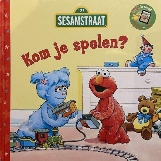 Sesamstraat Kom je spelen Hardcover ZGAN, Ophalen of Verzenden, Zo goed als nieuw, Fictie algemeen